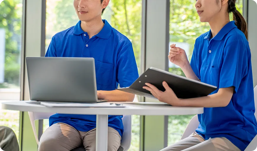 ごケアプラン（介護サービス計画）の作成及びサービス提供の支援をします。