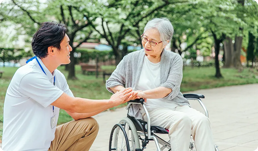ご家庭の一時的な都合による短期間の介護支援をサポートします